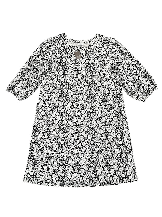 Dress Casual Midi By J. Jill In Black & White, Size:Xl