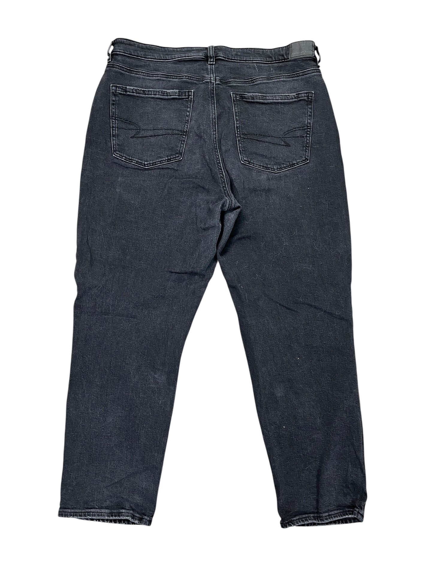 Jeans Boyfriend By American Eagle In Black, Size:16