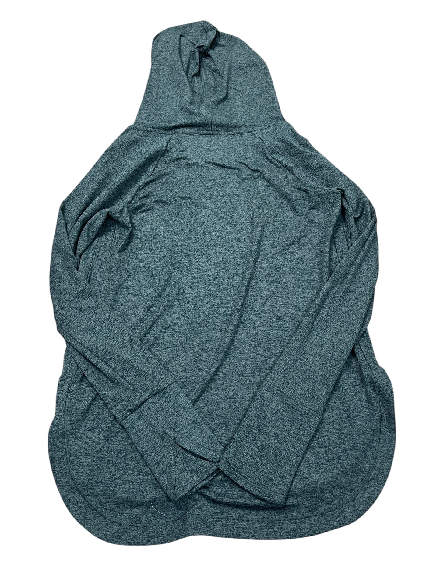 Athletic Top Ls Hoodie By Athleta In Teal, Size:S