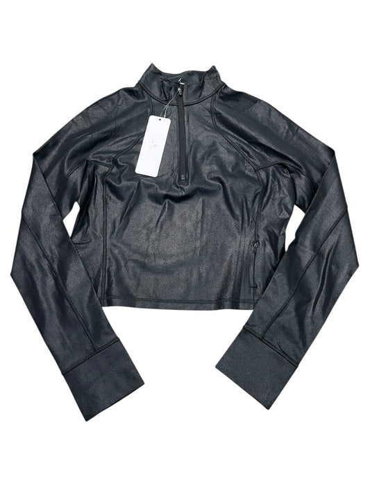 Athletic Top Ls Collar By Clothes Mentor In Black, Size:L
