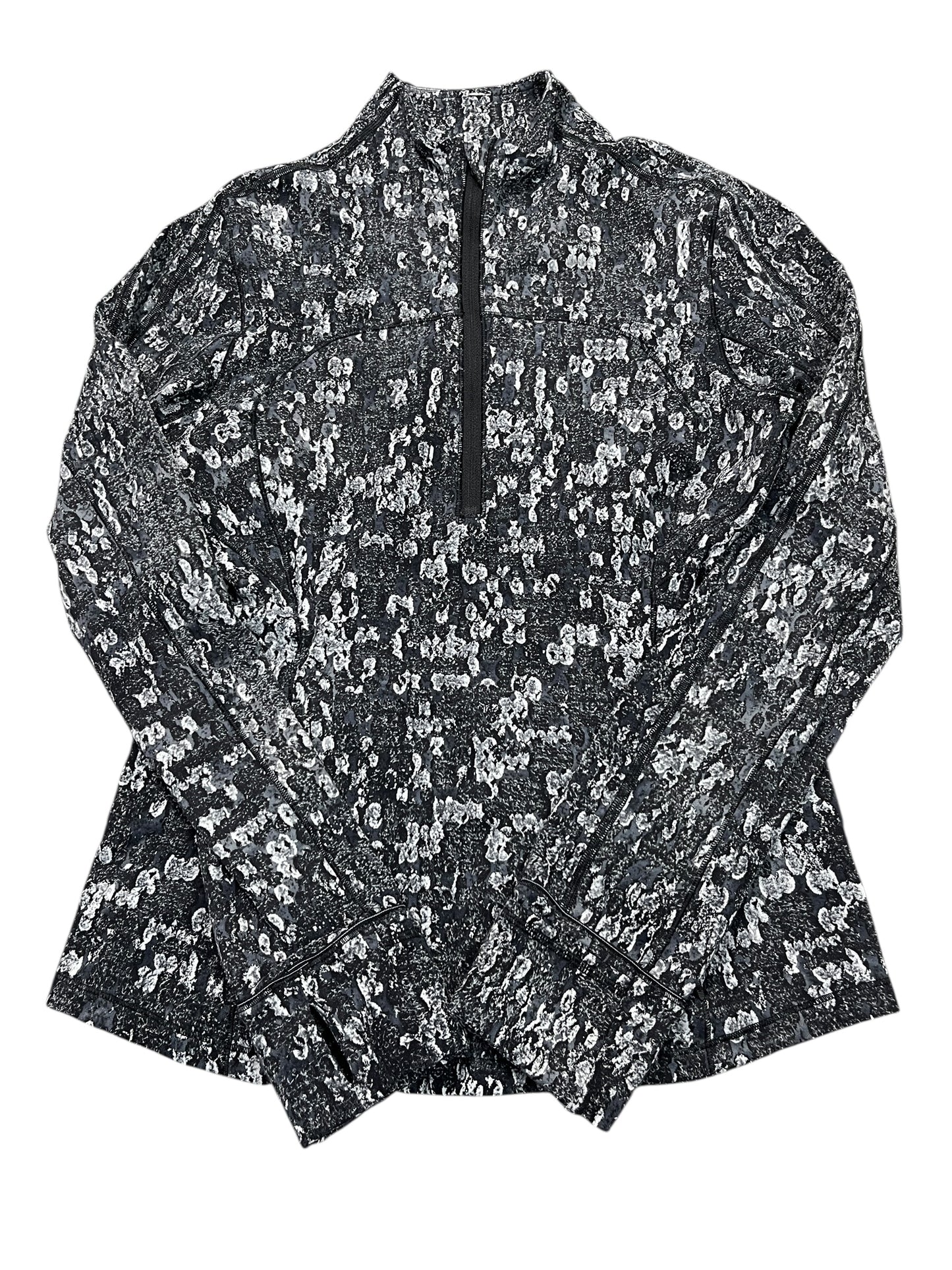 Athletic Jacket By Lululemon In Grey, Size:M