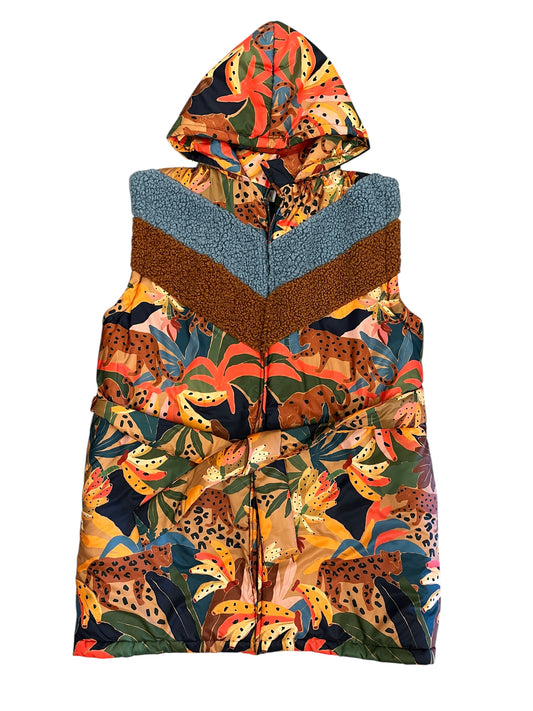 Vest Puffer & Quilted By Farm Rio In Animal Print, Size:Osfm