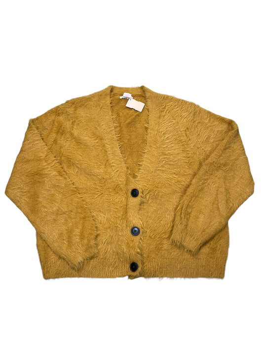 Cardigan By Clothes Mentor In Yellow, Size:M