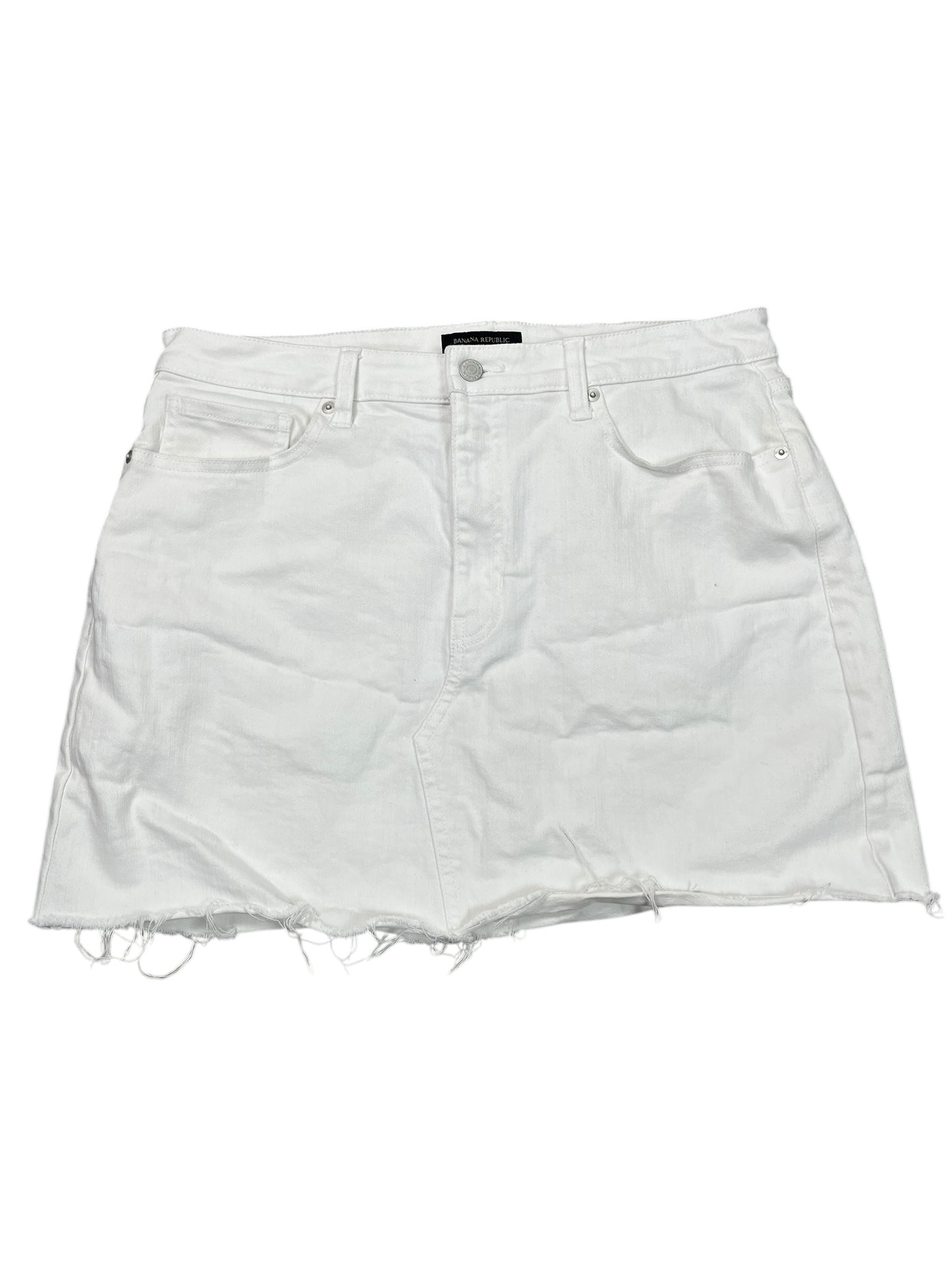 Skirt Mini & Short By Banana Republic In White, Size:Xl