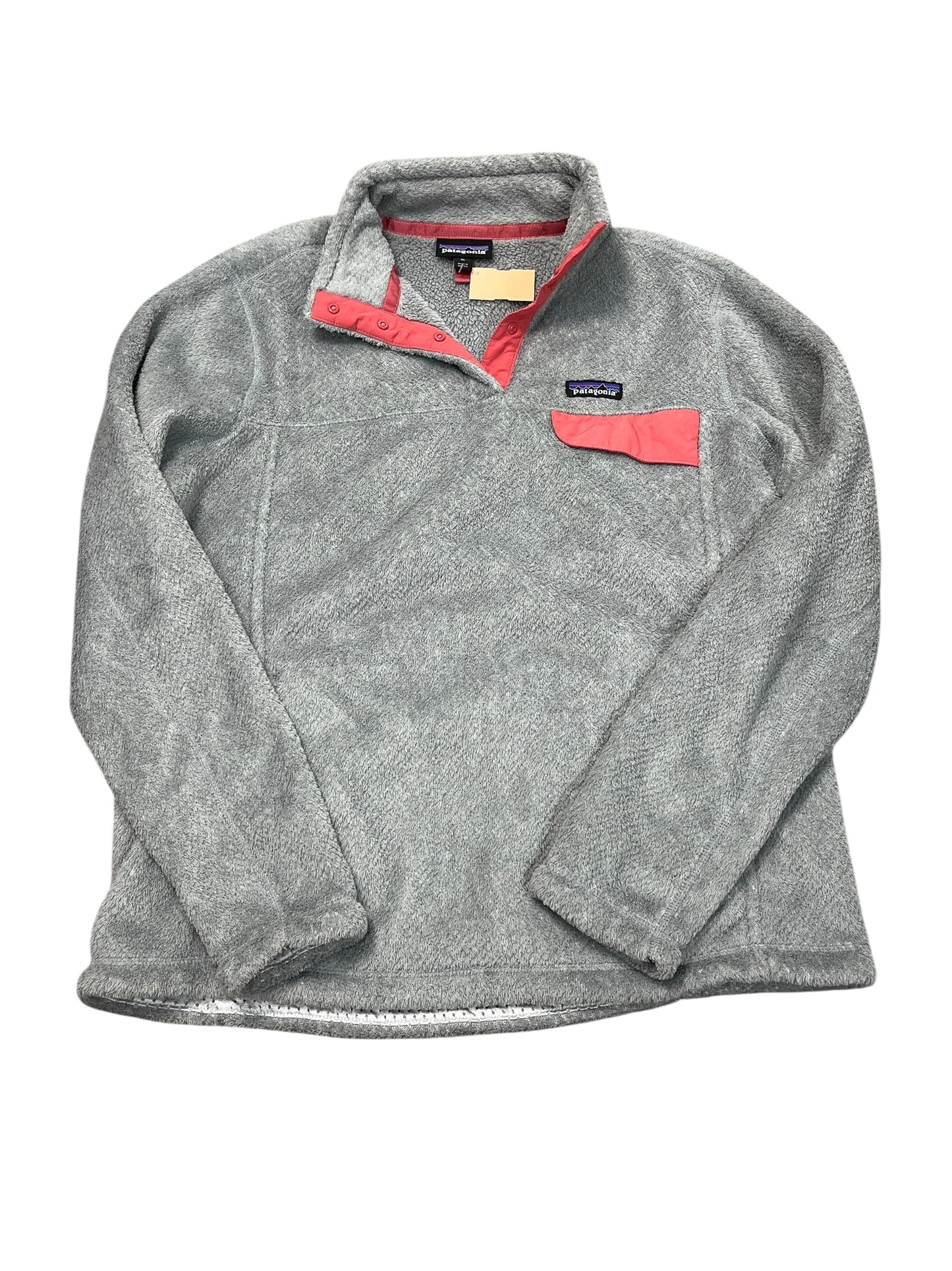 Athletic Top Ls Collar By Patagonia In Grey, Size:Xl
