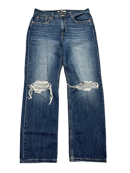 Jeans Straight By Levis In Blue Denim, Size:8