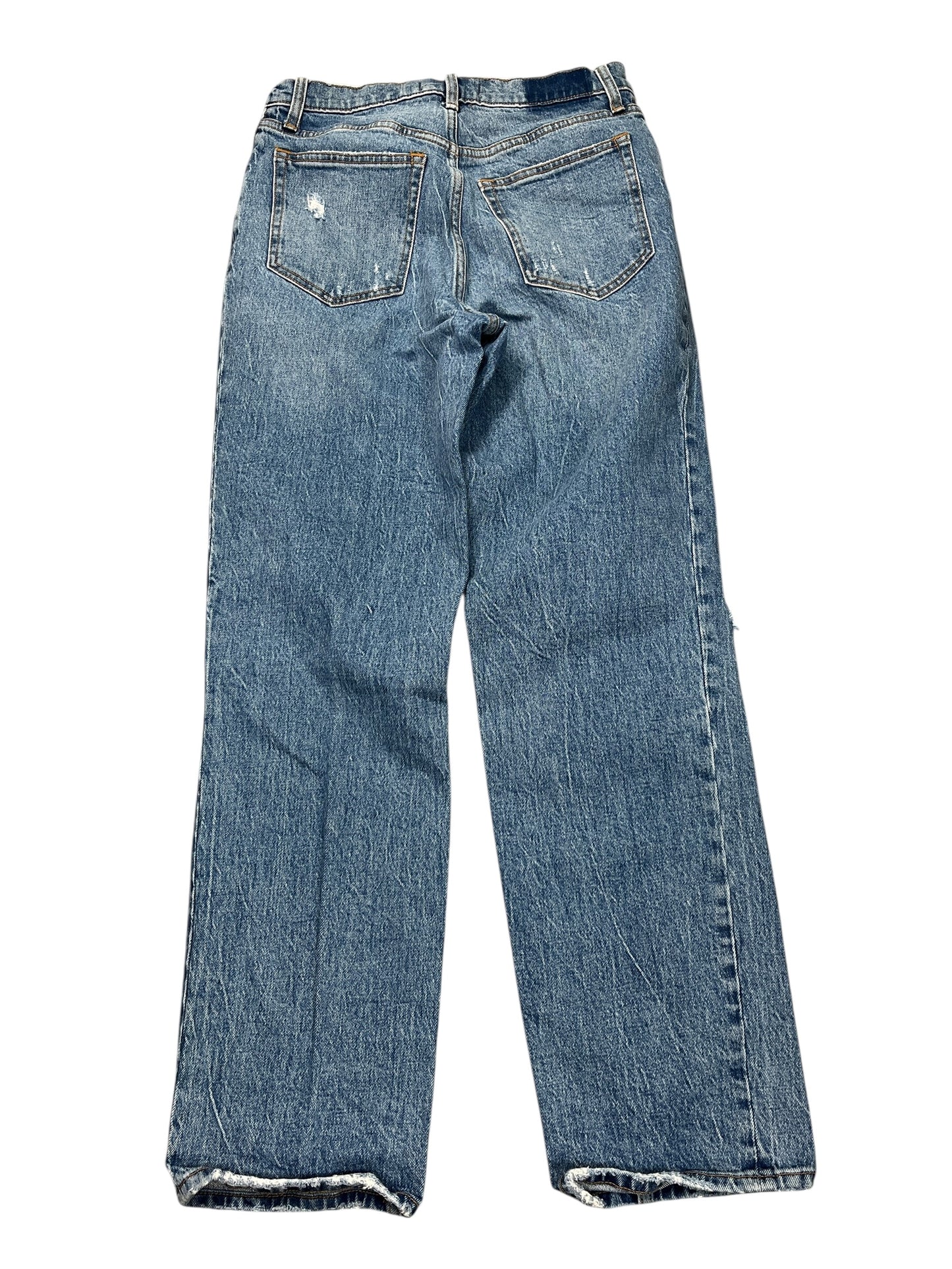 Jeans Straight By Abercrombie And Fitch In Blue Denim, Size:8