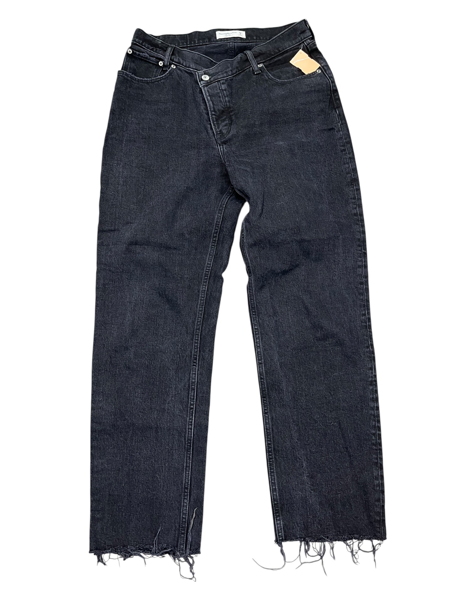 Jeans Boyfriend By Abercrombie And Fitch In Black, Size:8