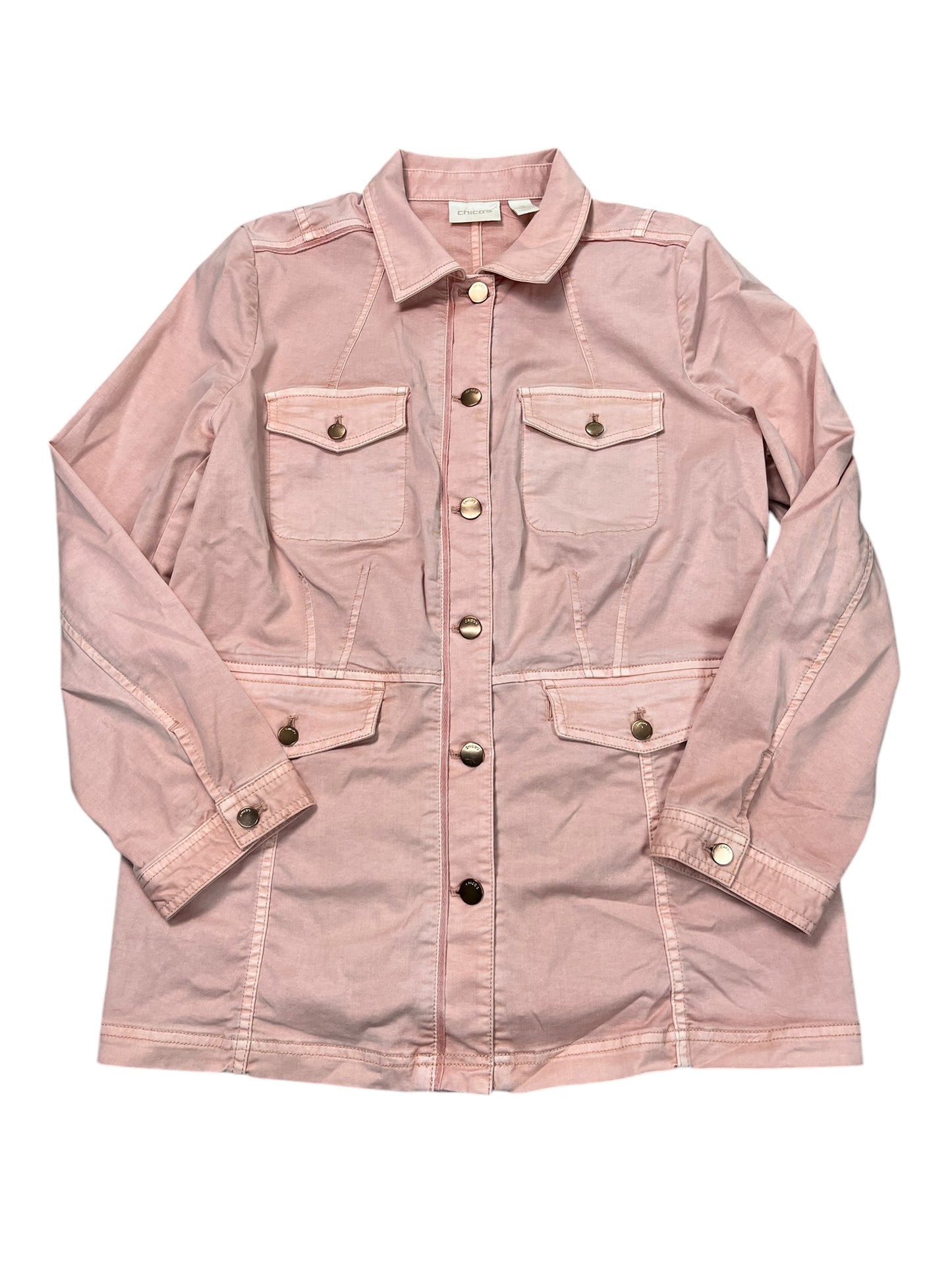Jacket Other By Chicos In Pink, Size:L