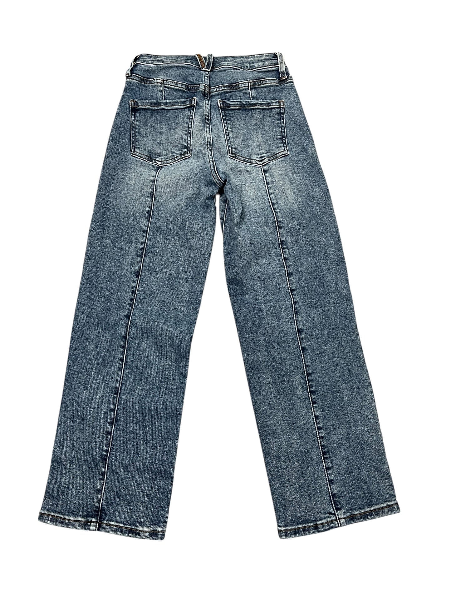 Jeans Straight By Kut In Blue Denim, Size:0