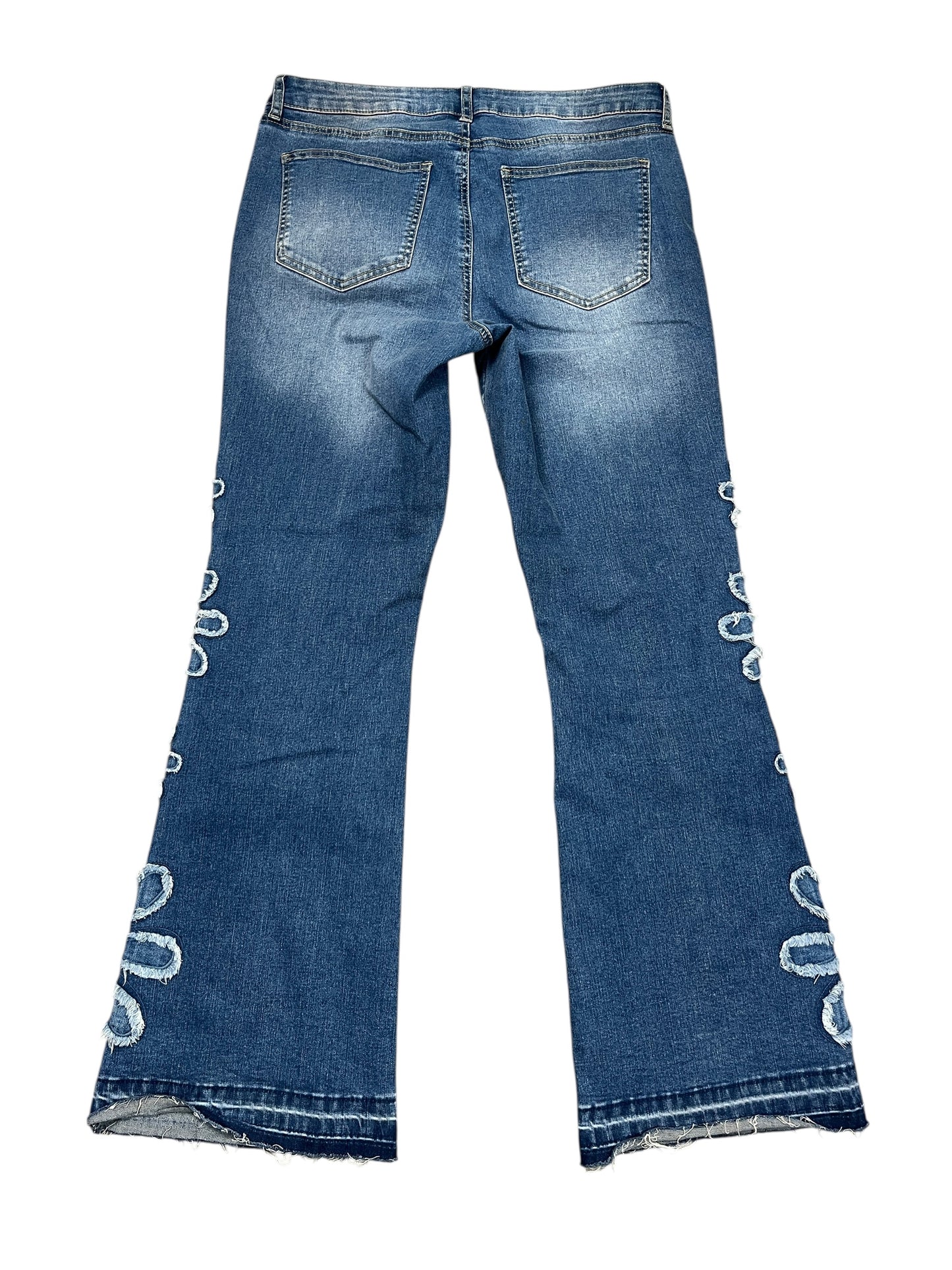 Jeans Wide Leg By Cmc In Blue Denim, Size:12