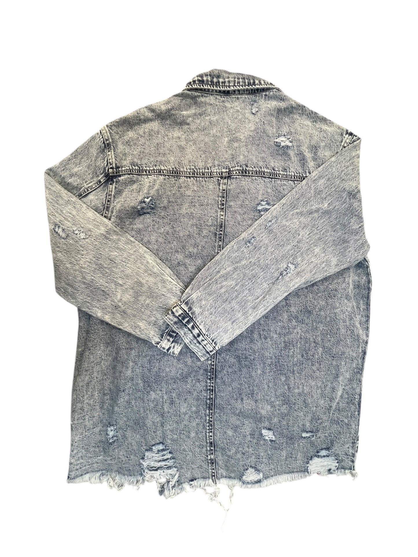Jacket Denim By Risen In Blue Denim, Size:L