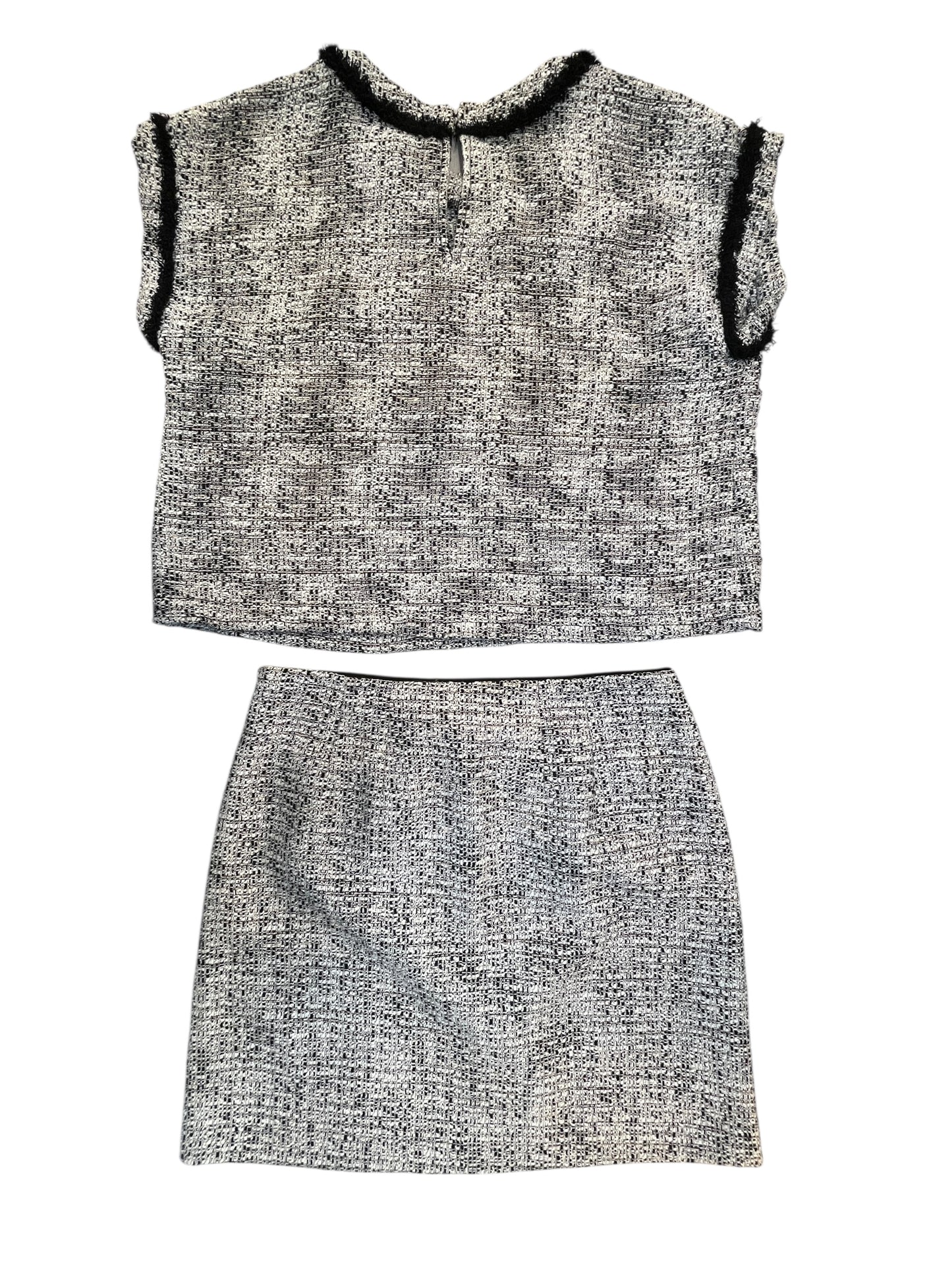 Skirt Set 2Pc By Loft In Black & White, Size:M