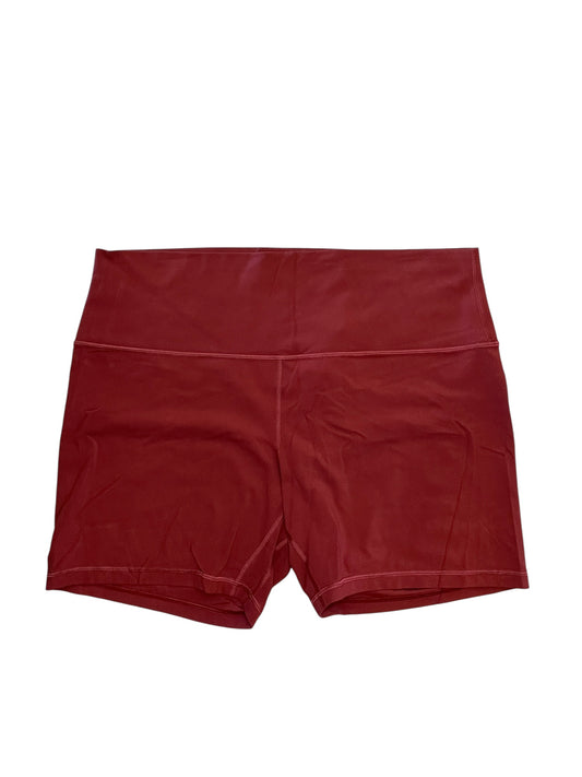 Athletic Shorts By Lululemon In Red, Size:Xl