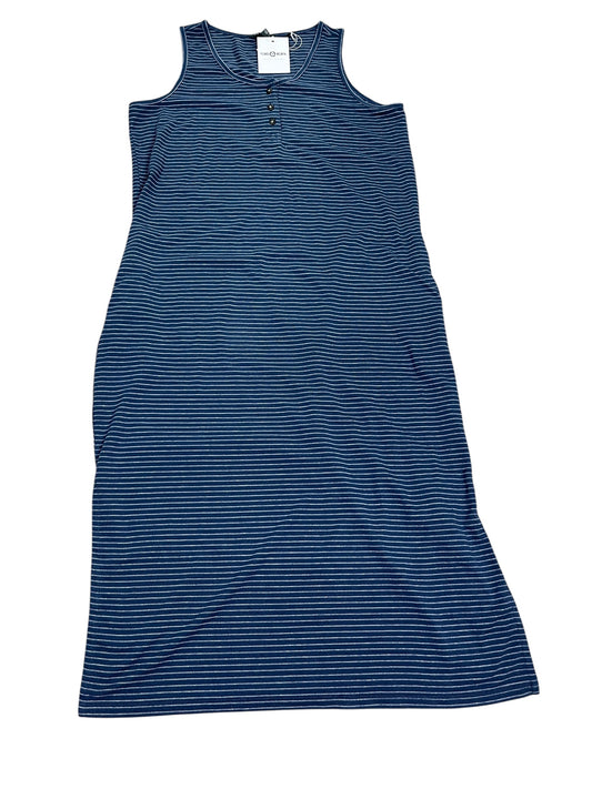 Dress Casual Maxi By Toad & Co In Blue, Size:L