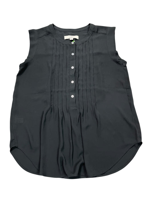 Blouse Sleeveless By Loft In Black, Size:S