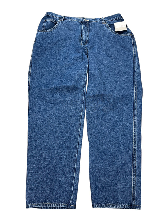 Jeans Straight By Elisabeth In Blue Denim, Size:22