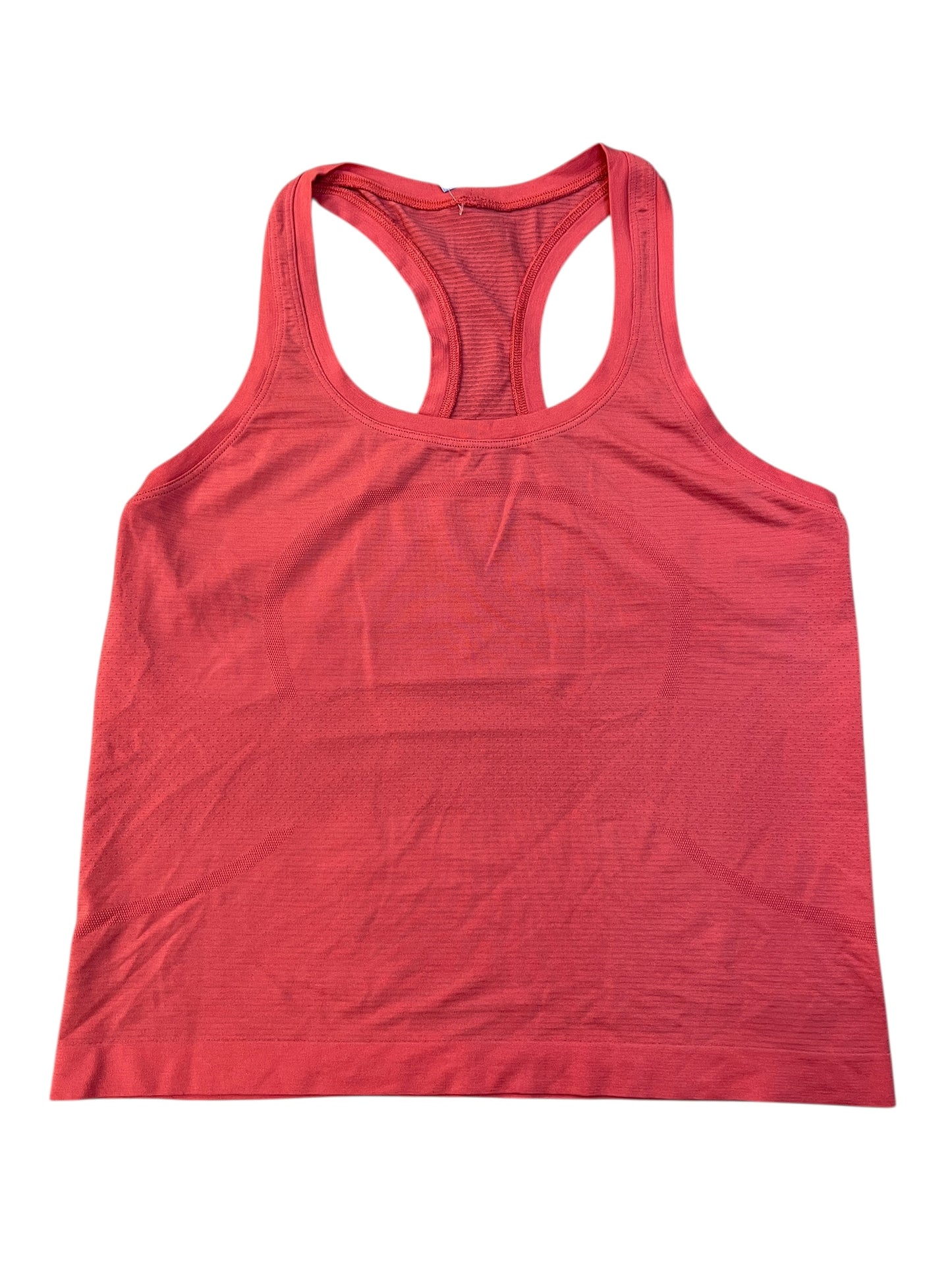 Athletic Tank Top By Lululemon In Coral, Size:M