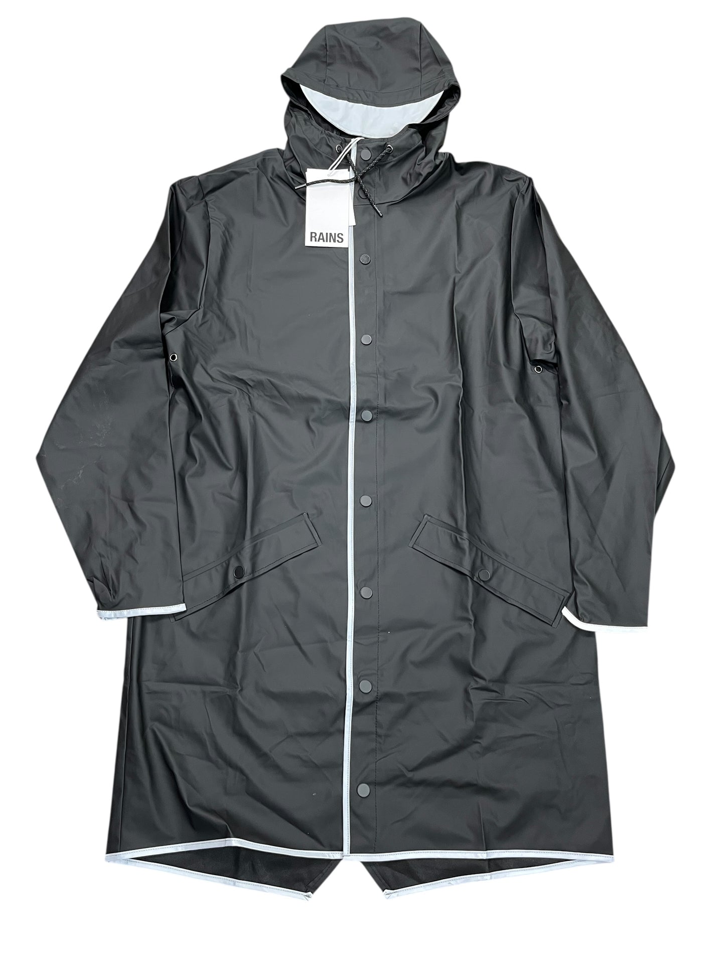 Jacket Windbreaker By RAINS In Black, Size:M
