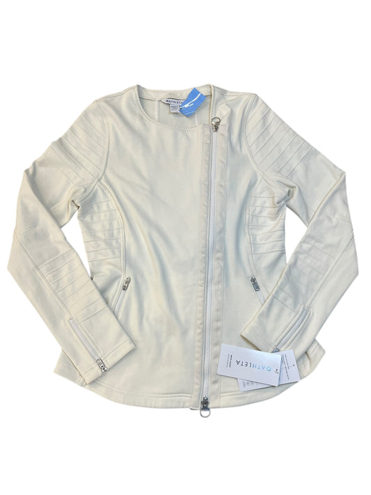 Athletic Jacket By Athleta In Cream, Size:M