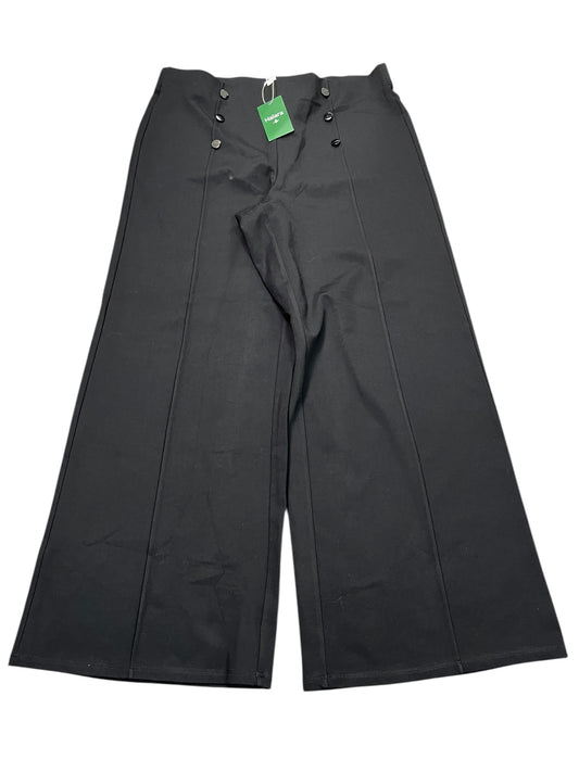 Pants Wide Leg By HALARA In Black, Size:1X