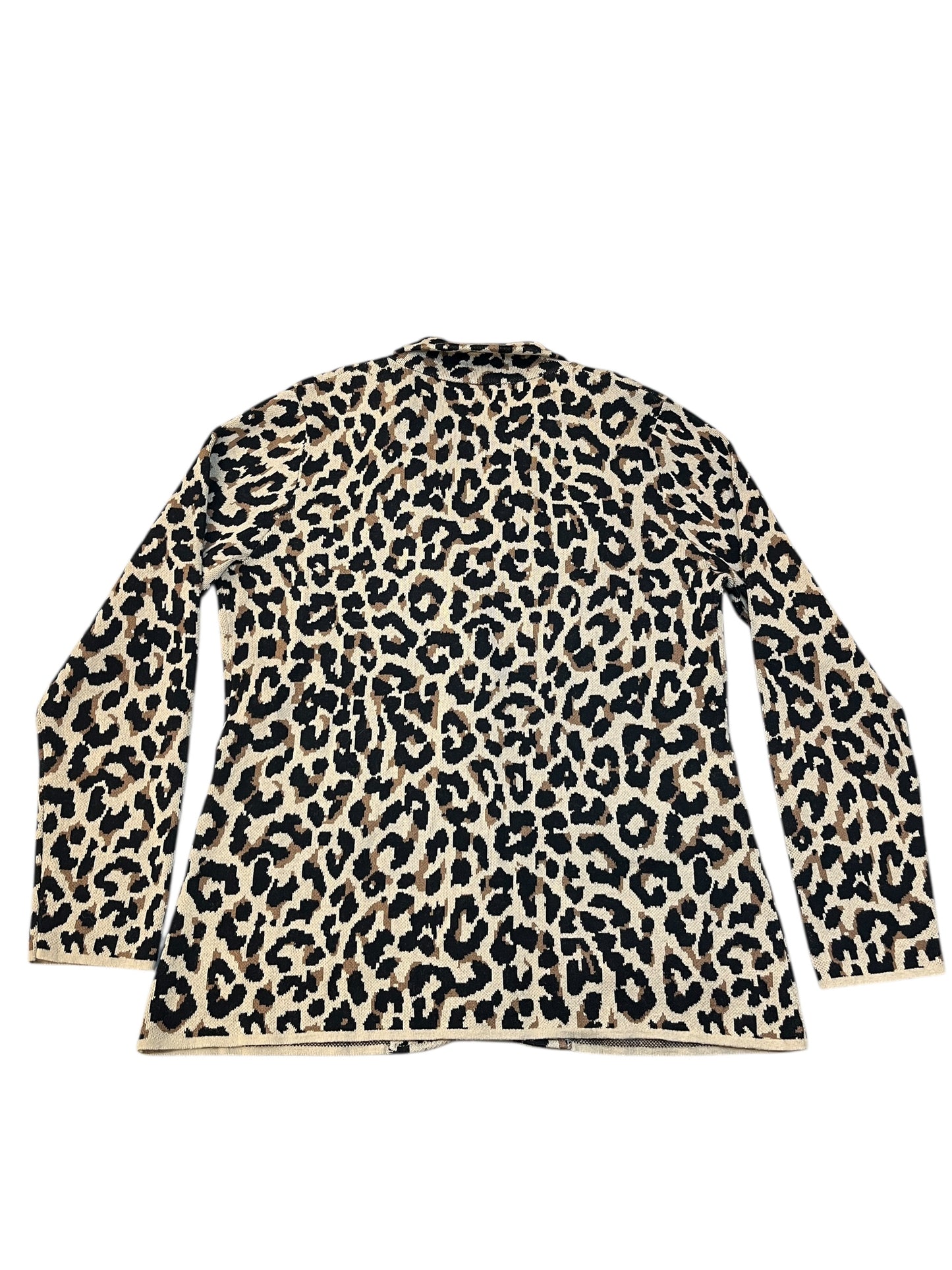 Cardigan By J. Crew In Leopard Print, Size:L