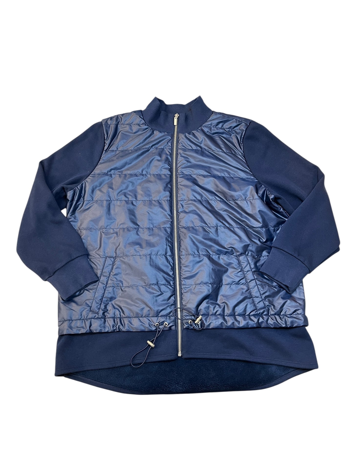 Jacket Puffer & Quilted By Chicos In Blue, Size:L