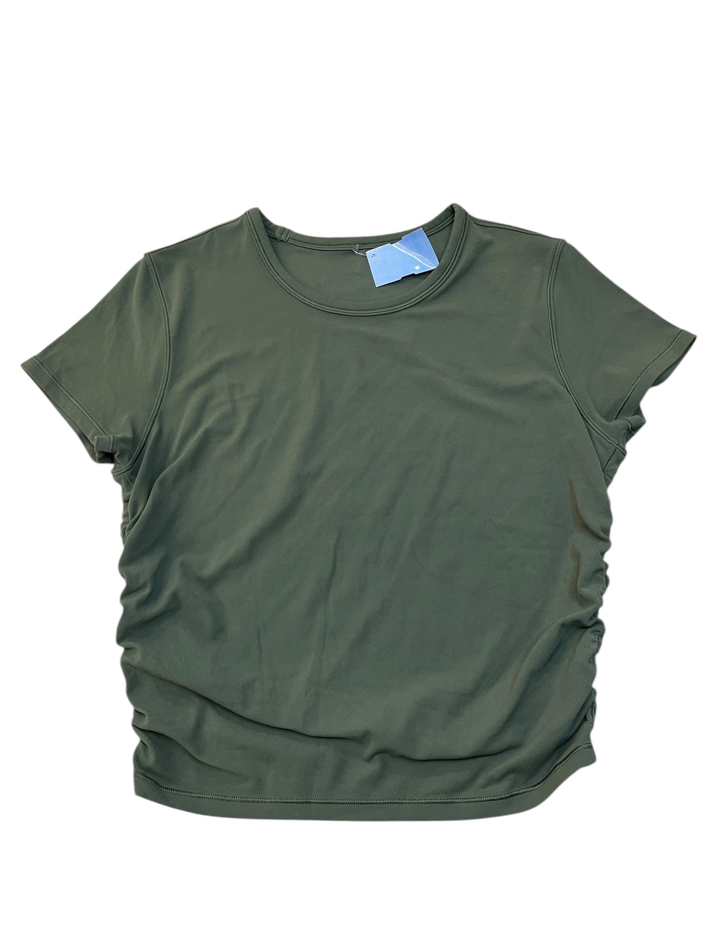 Athletic Top Ss By Lululemon In Green, Size:S