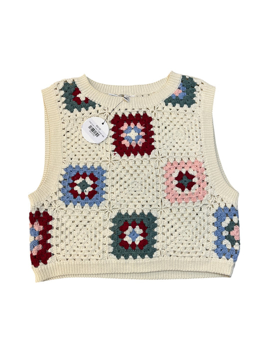 Top Sleeveless By En Creme In Cream, Size:Osfm