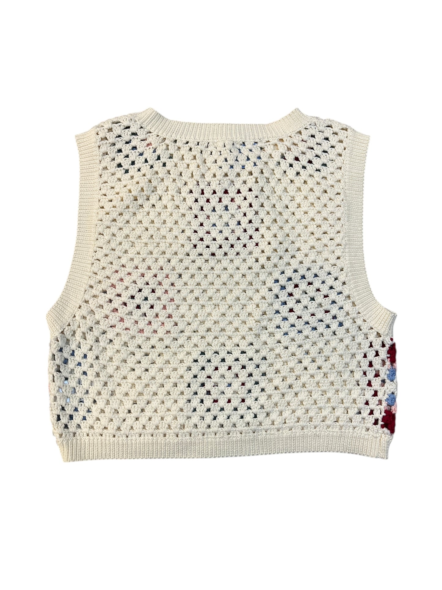 Top Sleeveless By En Creme In Cream, Size:Osfm