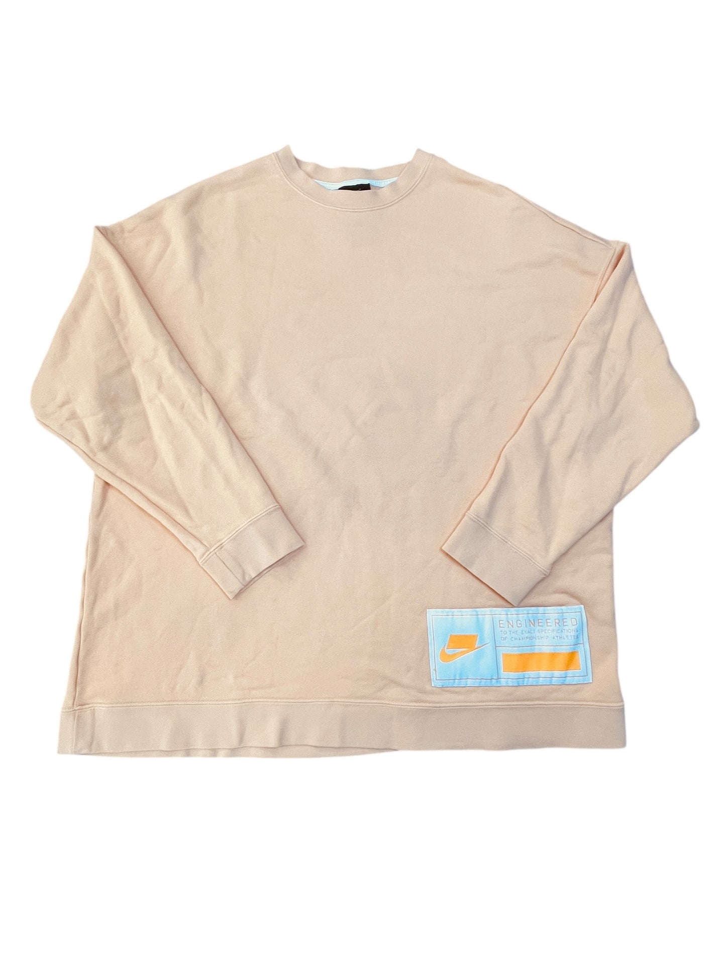 Athletic Sweatshirt Crewneck By Nike Apparel In Orange, Size:S