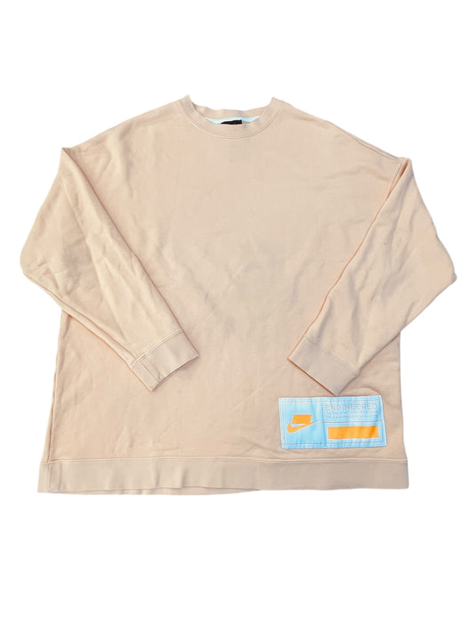 Athletic Sweatshirt Crewneck By Nike Apparel In Orange, Size:S
