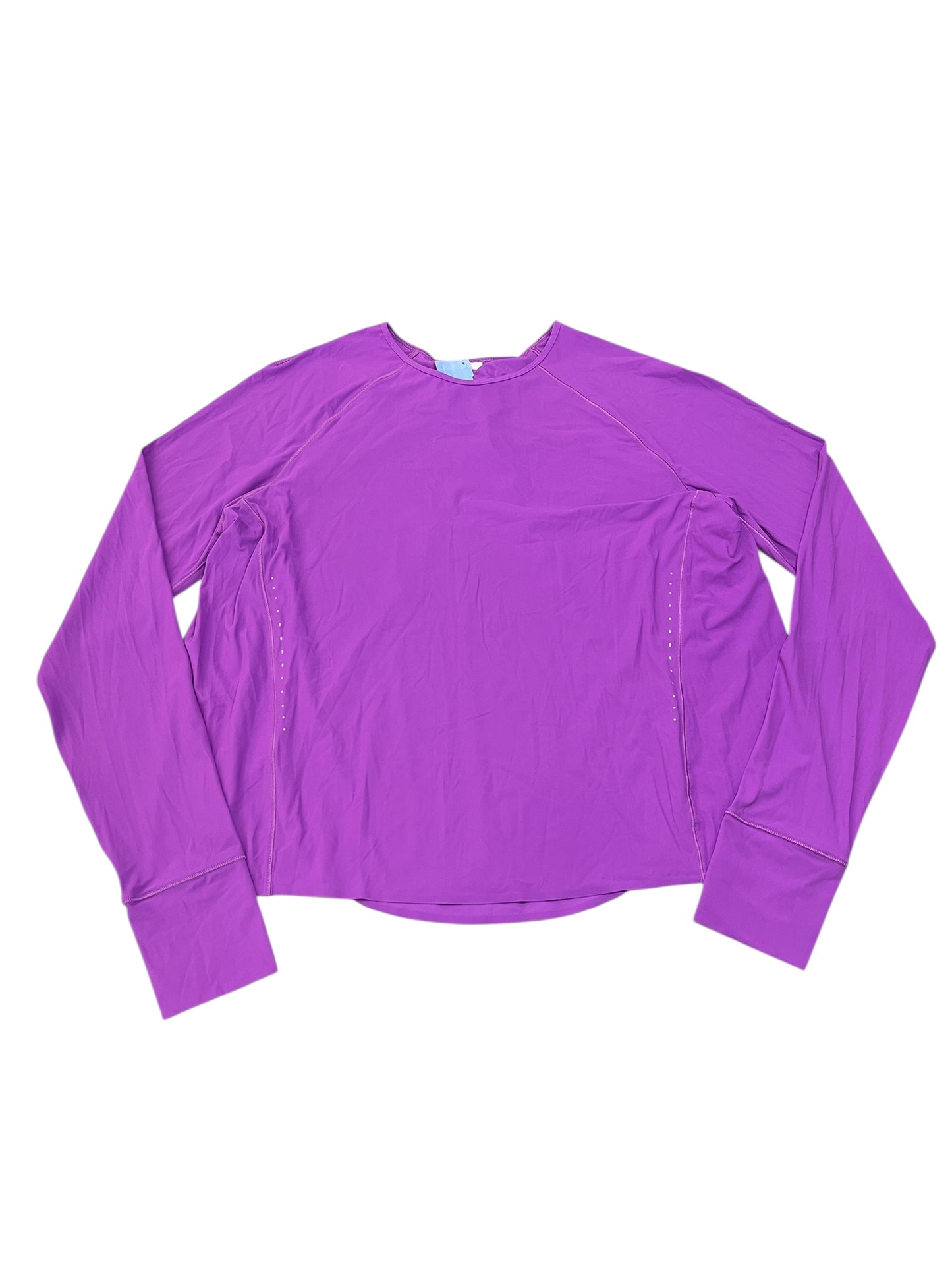 Athletic Top Ls Crewneck By Lululemon In Purple, Size:L