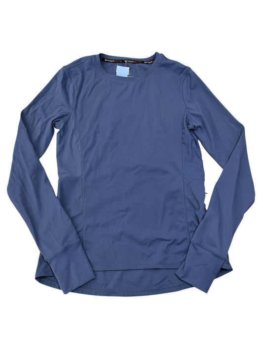 Athletic Top Ls Crewneck By Spyder In Blue, Size:S