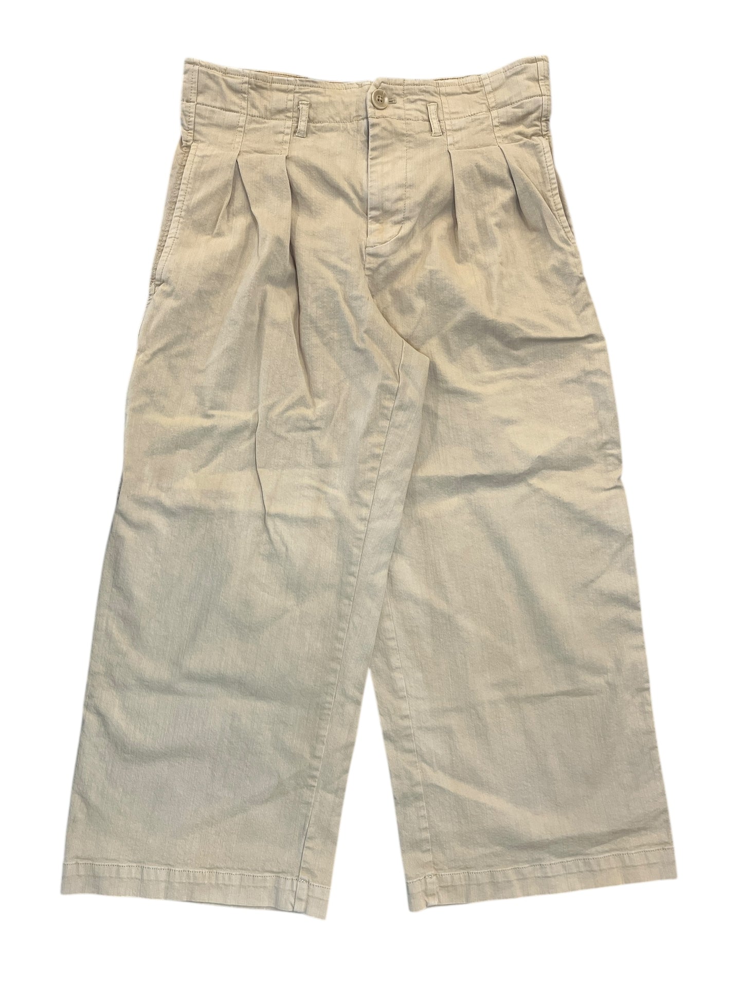 Pants Wide Leg By Maeve In Cream, Size:S