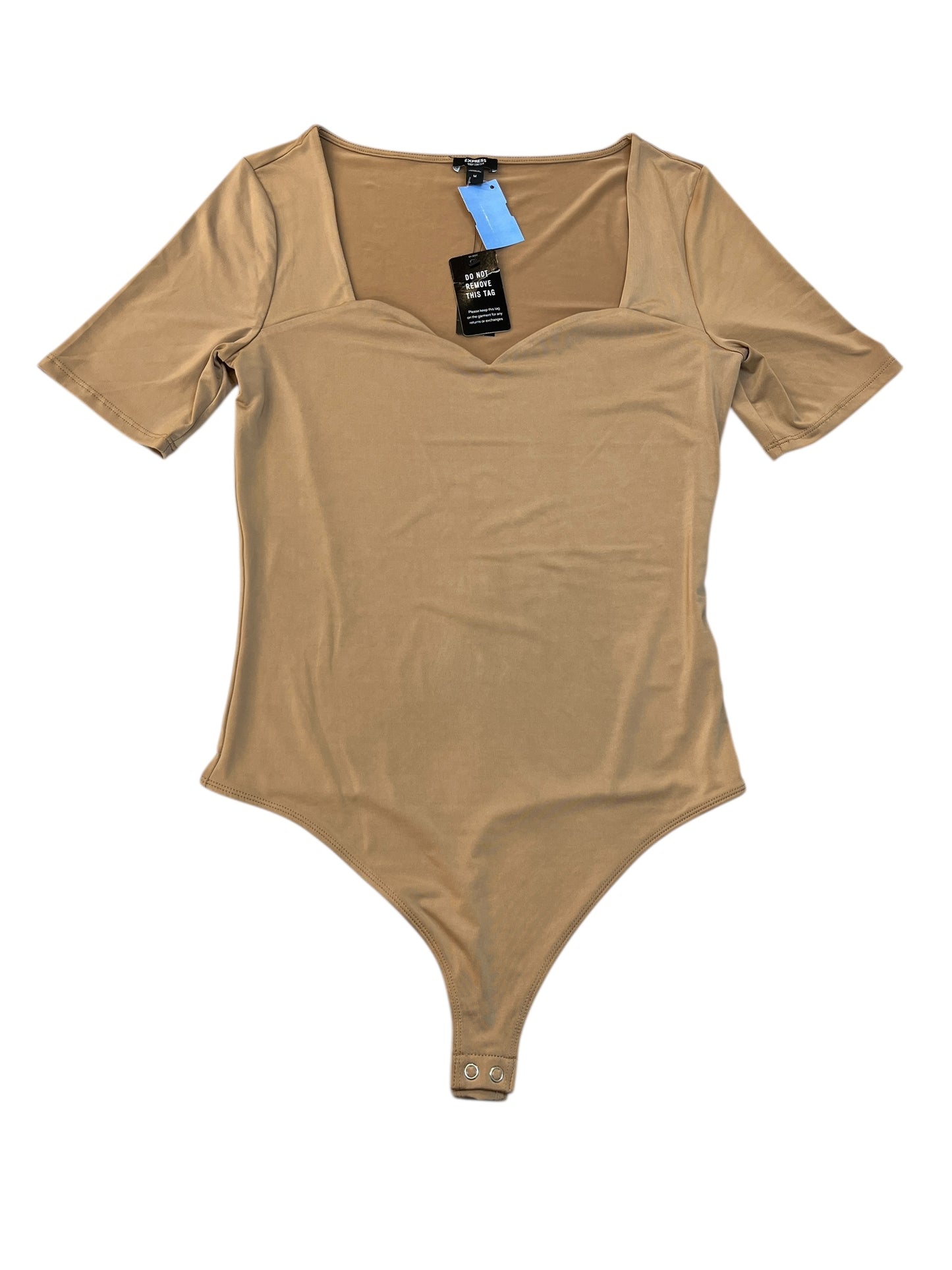 Bodysuit By Express In Brown, Size:M