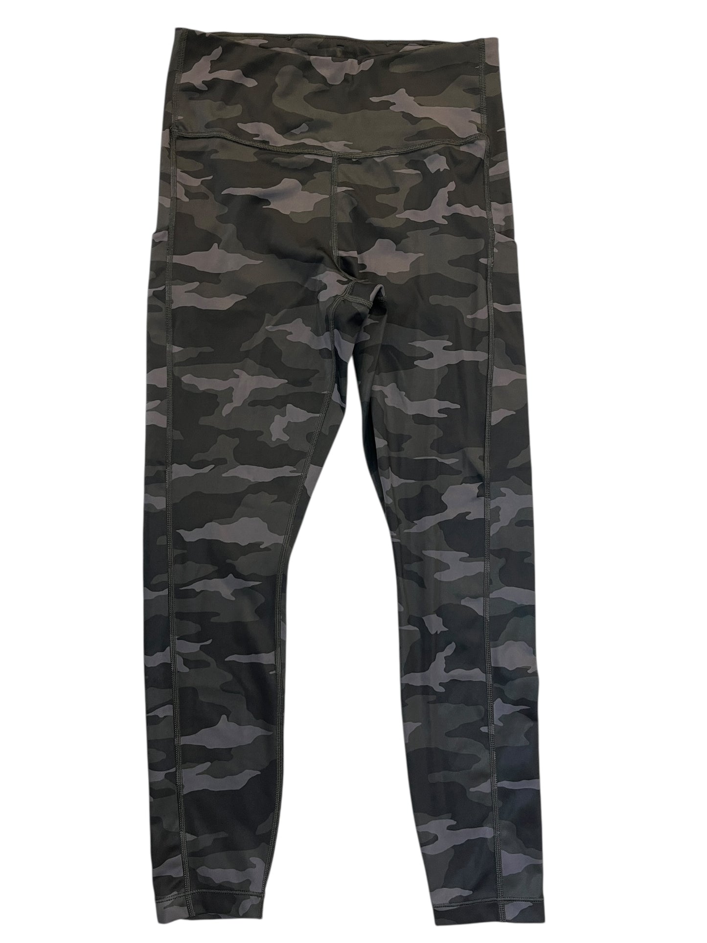 Athletic Leggings By Athleta In Black & Grey, Size:S