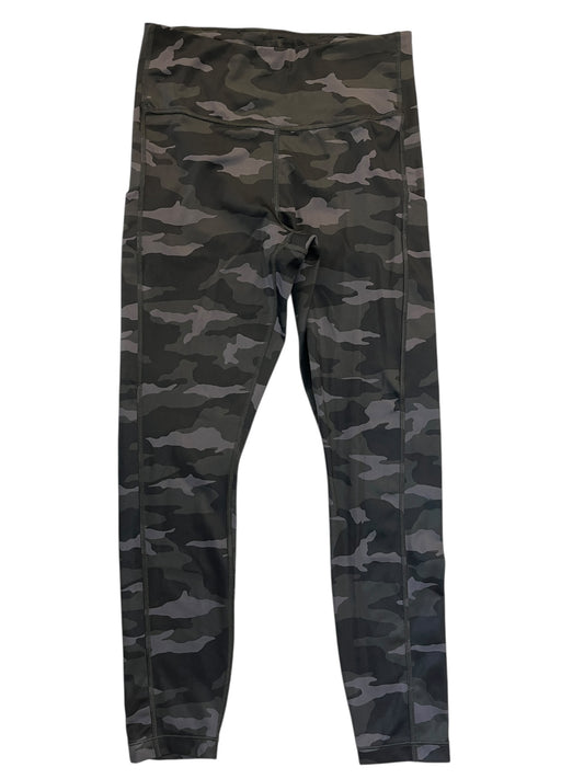 Athletic Leggings By Athleta In Black & Grey, Size:S