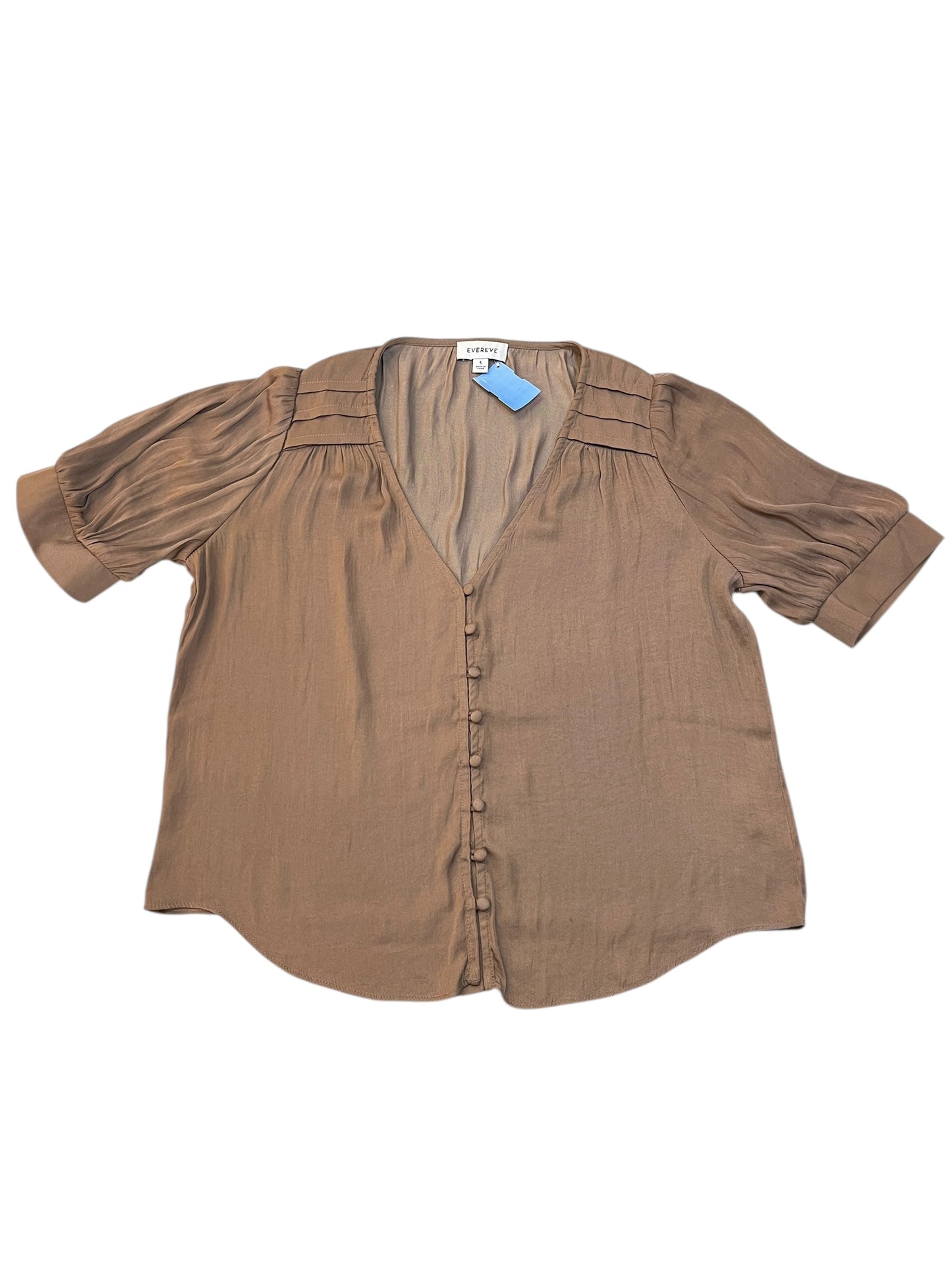 Blouse Ss By Evereve In Brown, Size:S