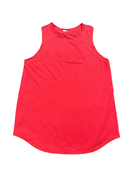 Athletic Tank Top By Lululemon In Orange, Size:S