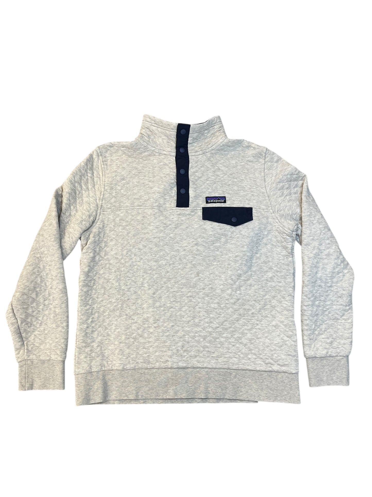 Sweatshirt Collar By Patagonia In Cream, Size:M