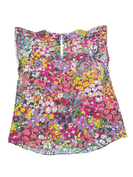Top Ss Designer By Kate Spade In Floral Print, Size:Xs