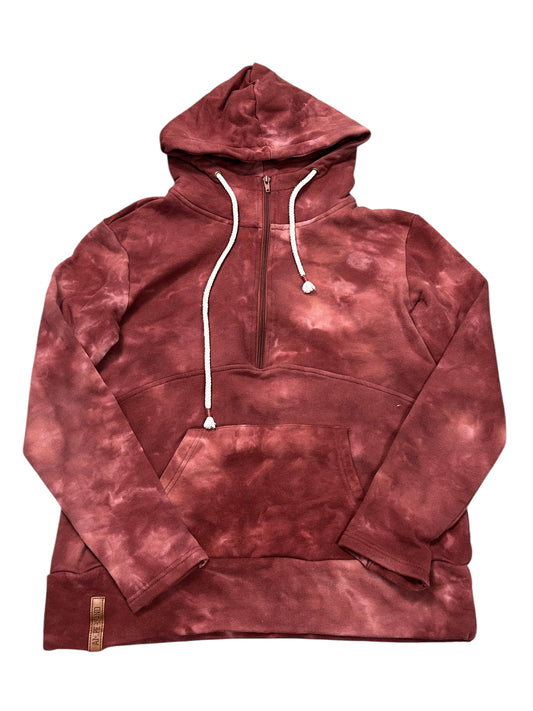 Athletic Sweatshirt Hoodie By AMPERSAND In Red, Size:L