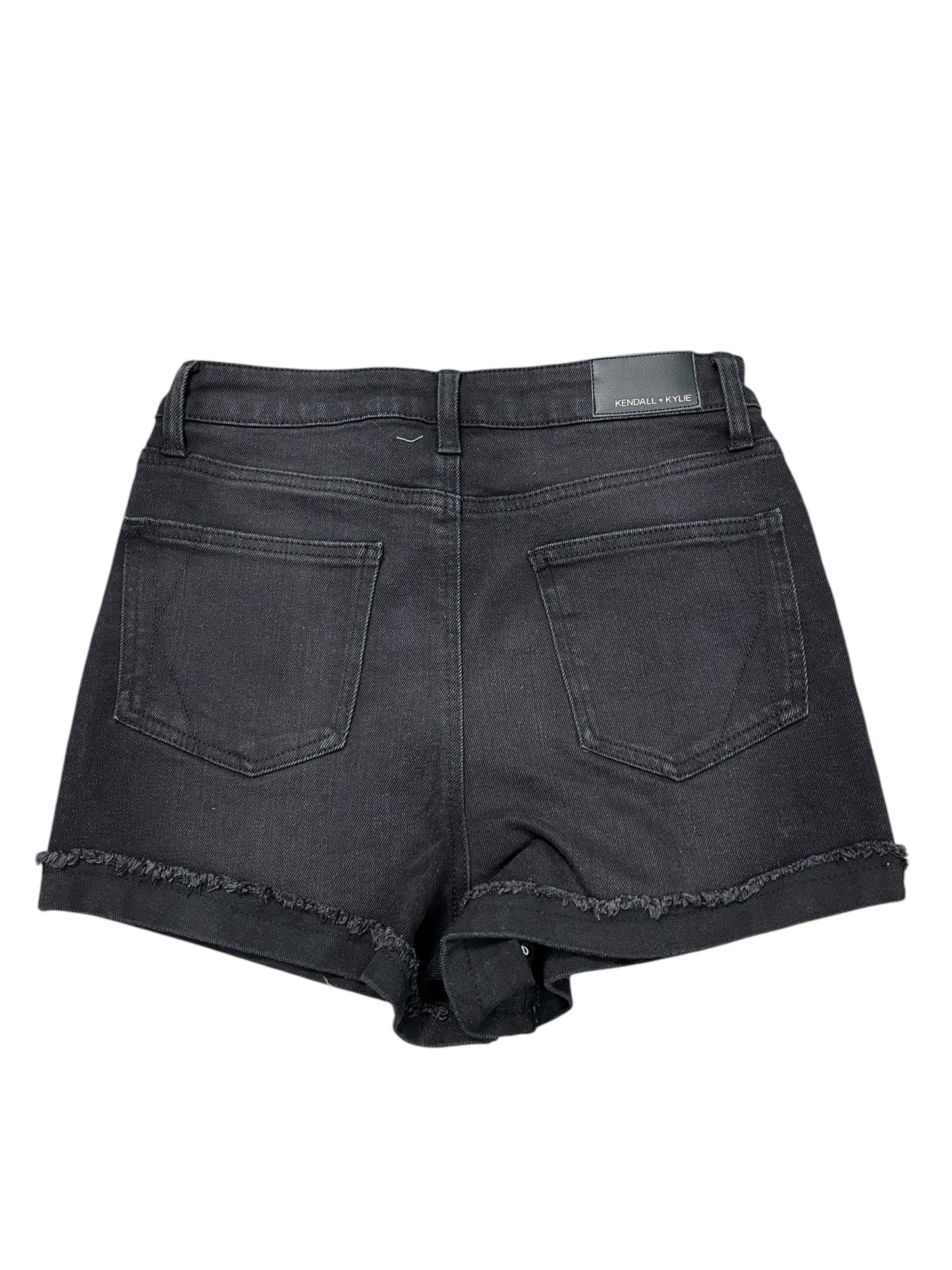 Shorts By  KENDALL AND KYLIE In Black Denim, Size:M
