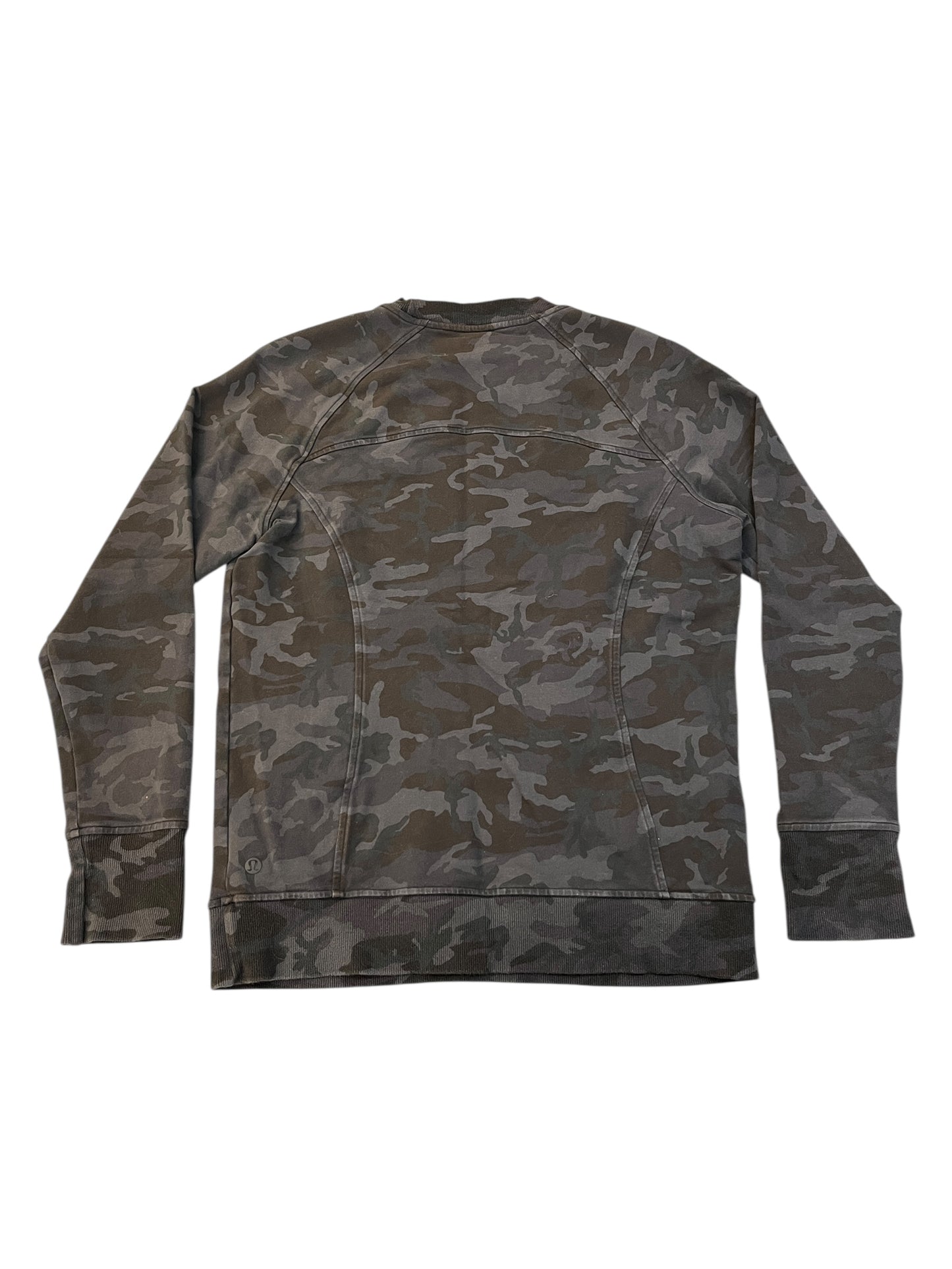 Sweatshirt Crewneck By Lululemon In Camouflage Print, Size:M