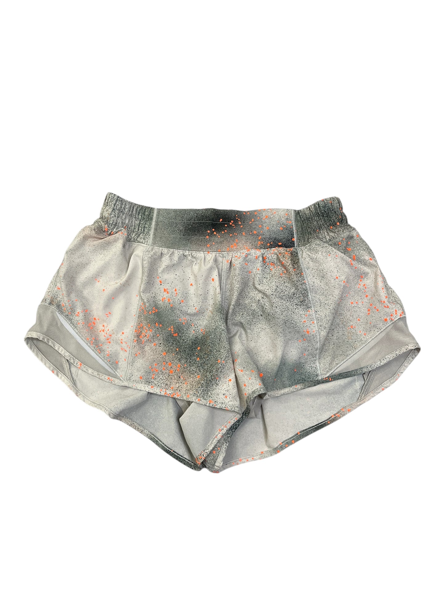 Athletic Shorts By Lululemon In Green & Grey, Size:S