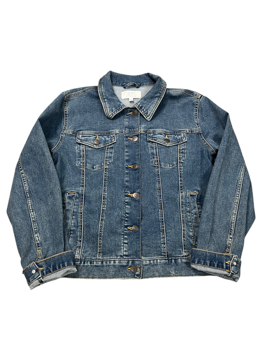 Jacket Denim By Time And Tru In Blue Denim, Size:L