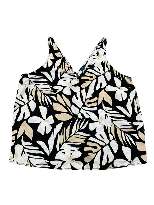 Top Sleeveless By Old Navy In Black & White, Size:L