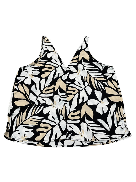 Top Sleeveless By Old Navy In Black & White, Size:L