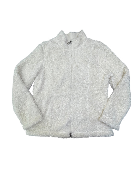 Jacket Faux Fur & Sherpa By J. Jill In Cream, Size:M